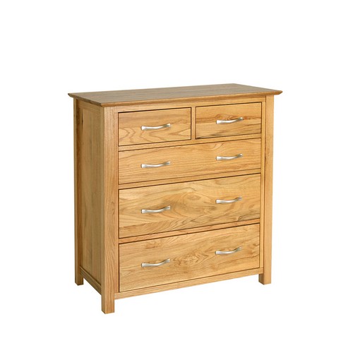 Oak 2+3 Chest of Drawers 912.015N