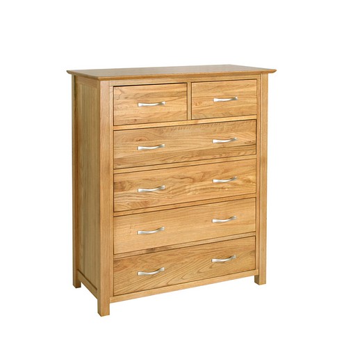 Oak 2+4 Chest of Drawers 912.016N