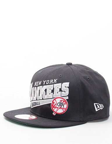 New Era Skew Script Snap Yankees 9Fifty Snapback