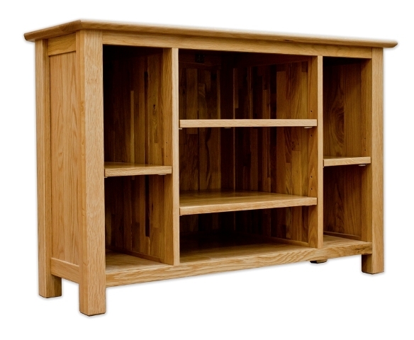 Solid Oak Corner TV Unit