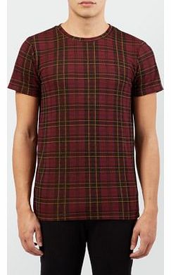 Dark Red Check T-Shirt 3215876