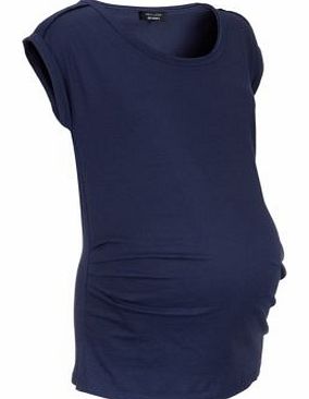 Maternity Blue Raw Edge T-Shirt 3124904