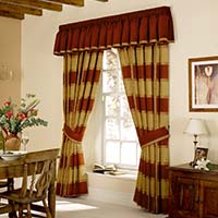 Newark Lined Curtain Terracotta 228 x 137cm