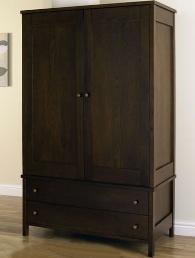 Dark Oak Large Double Wardrobe