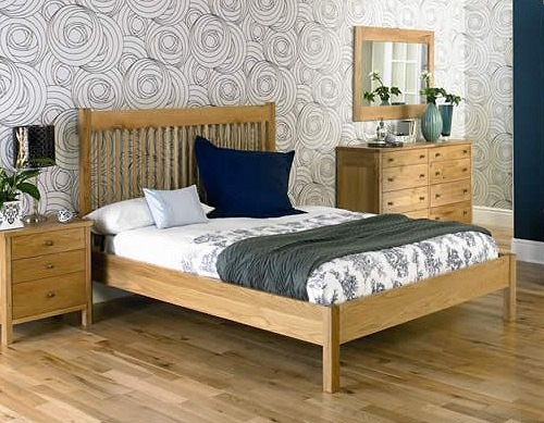 Oak Double Slatted Bedstead