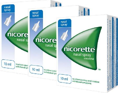 Nicorette, 2102[^]0052216 Nasal Spray 10ml - Triple Pack
