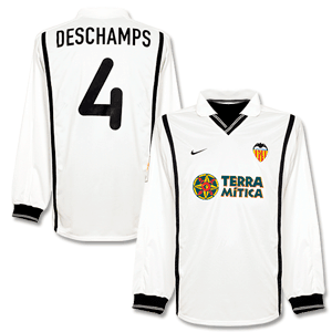 00-01 Valencia Away L/S Shirt + Deschamps No. 4