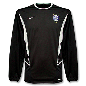 02-03 Brasil Home 4 star GK Shirt - black