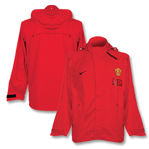 07-08 Man Utd Basic Rainjacket - Red/Black