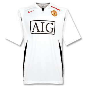 07-08 Man Utd S/S Training Top - Boys - White