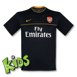 08-09 Arsenal S/S Training Top - Boys - Navy/White