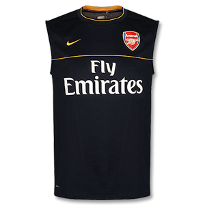 08-09 Arsenal Sleeveless Cut and Sew Training Top - Navy