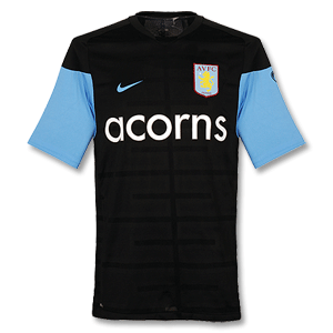 09-10 Aston Villa Cut and Sew Training Top - Black