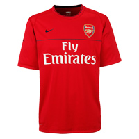 Arsenal Training Top - True Red/Dark Obsidian.