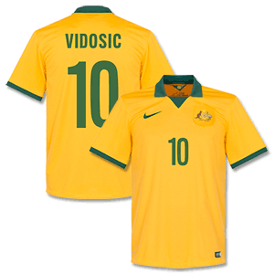 Australia Home Vidosic Shirt 2014 2015 (Fan