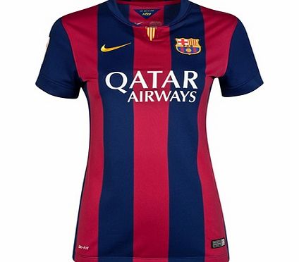 Barcelona Home Shirt 2014/15 - Womens Blue