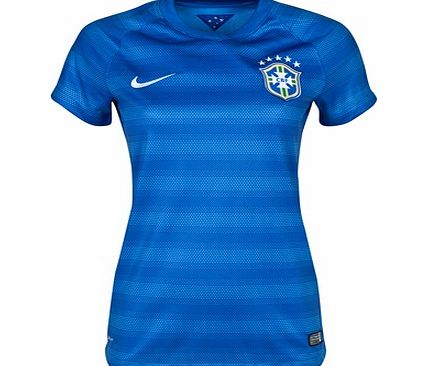 Brazil Away Shirt Womens Royal Blue 2014