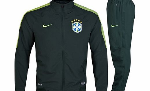 Brazil Squad Sideline Woven Warm Up Tracksuit Dk