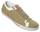 Capri ES Khaki/White Canvas Trainer