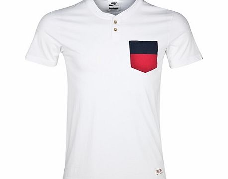 England Covert Pocket Henley T-Shirt - Mens