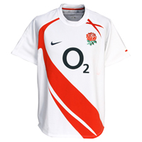 England Home Rugby Shirt 2007/09 - Kids.