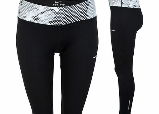 Epic Run Printed Tight Womens Black