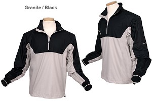 Golf Mens andfrac12; Zip Long Sleeve Convertible Wind Shirt