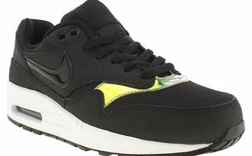 kids nike black & gold air max 1 unisex youth