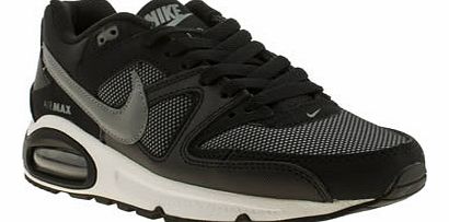 kids nike black  grey air max command boys