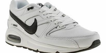 kids nike white  black air max command boys