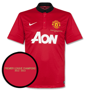 Man Utd Home Shirt 2013 2014 + Premier League