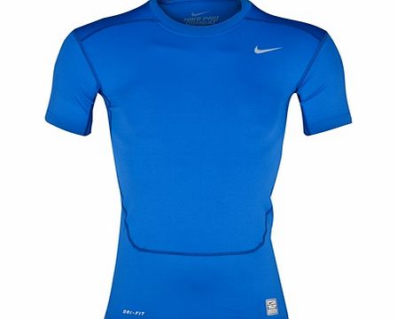 Pro Combat Core Base Layer Top Blue