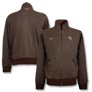 R10 Ronaldinho Full Zip Track Top - brown/grey