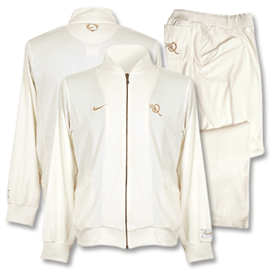 R10 Ronaldinho Velour Warm-up suit - creme