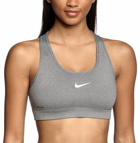 Womens Pro Bra - Carbon Heather/Black, X-Small