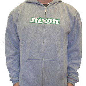 Classic Nixon Zip Hood Athletic Heather