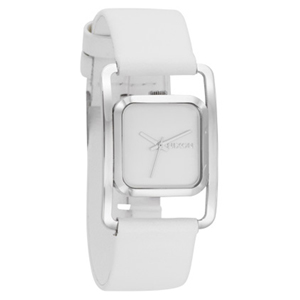 Nixon Ladies Ladies Nixon Dynasty Leather Watch. Silver White