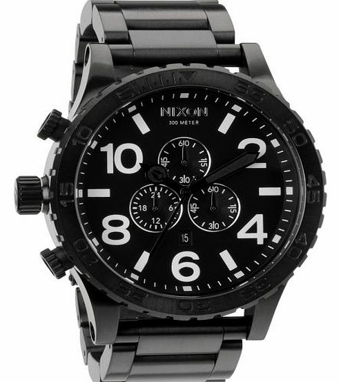 Mens Nixon 51-30 Chrono Watch - All Black