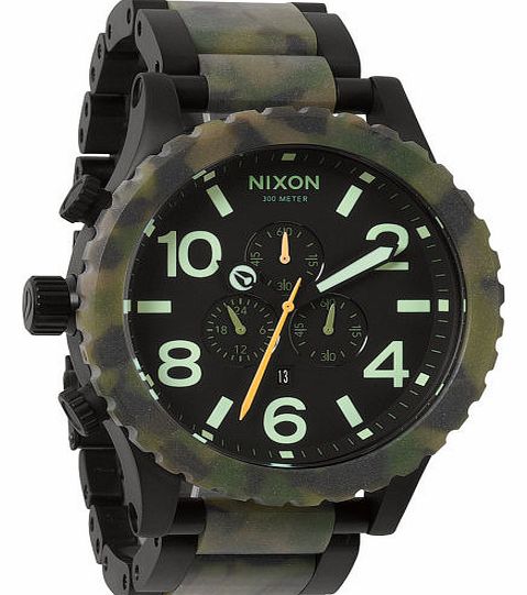 Mens Nixon 51-30 Chrono Watch - Matte Black/Camo