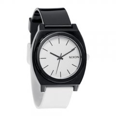 Mens Nixon The Time Teller Pu Watch Black White