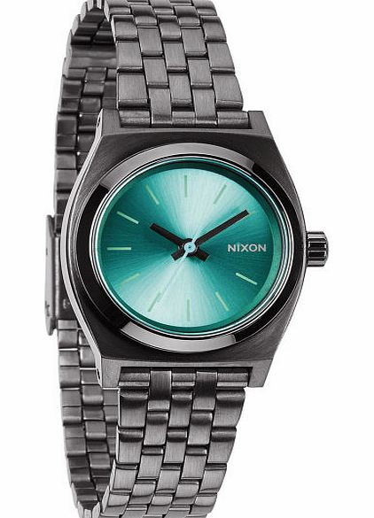 Womens Nixon Small Time Teller Watch - Gunmetal