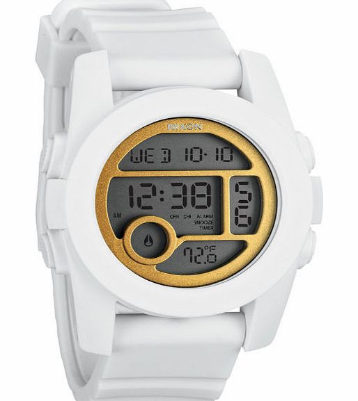 Womens Nixon Unit 40 Watch - All White/Gold