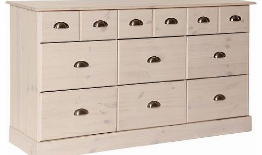 Terra 6 Plus 3-Drawer, 79 x 134 x 39 cm, White