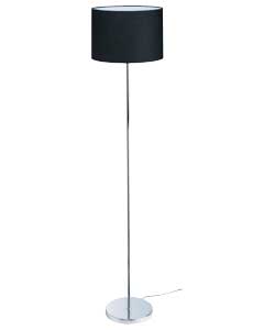 no Colour Match Stick Floor Lamp - Jet Black