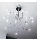 No Medusa Chrome Ceiling Light