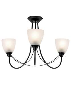 Symphony Black 3 Light Ceiling Light