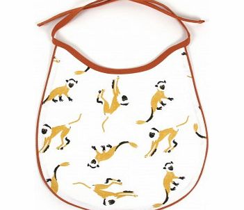 Nobodinoz Bib - little monkeys Yellow `One size