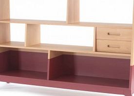 Nobodinoz Bookcase - Brick Red `One size