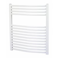 Curved White Towel Radiator 500 x 700mm 1126Btu 330W