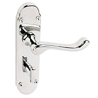 Eclipse WC Door Handle Chromaxe Polished Chrome